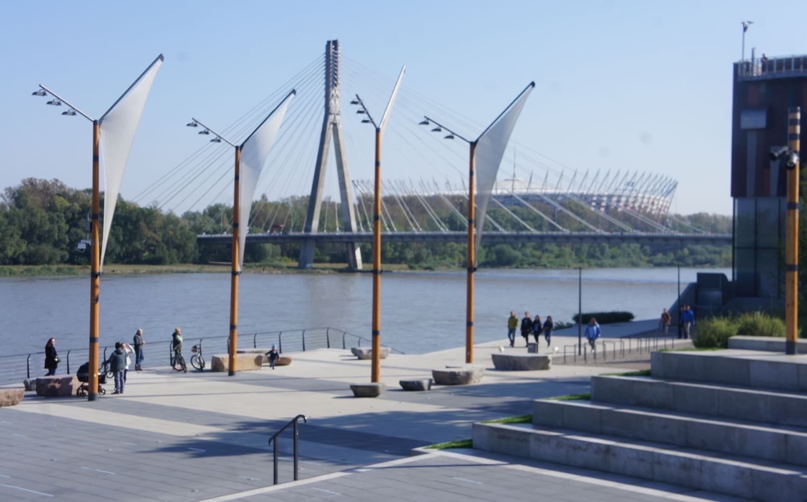 Vistula boulevards in Warsaw